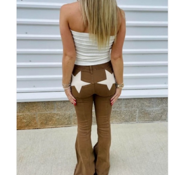 Saints & Hearts High Rise Flare Star Jeans - Picture 2 of 8